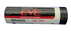 ER14505 -  Battery, 3.6 V, AA, Lithium Thionyl Chloride, 2.6 Ah for MP100 series